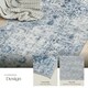 image 4 of Vintage Rug Amara - faded design, machine washable, short pile & non-slip underside Blue | 150 x 80 cm