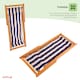 image 5 of Traditional Folding Hardwood Garden Beach Deck Chairs Deckchairs | Blue
