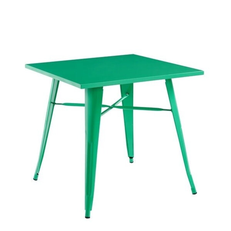 image 1 of Garden Bar Table - Metal - L80 x W80 x H76 cm - Green | Green