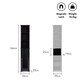 image 4 of VonHaus Shrewsbury Black Tall Bathroom Cabinet Freestanding