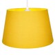image 2 of Traditional 30cm Mustard Ochre Linen Fabric Drum Table/Pendant Shade 60w Maximum | Yellow