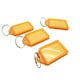 image 4 of Pack of 100 Small Orange Identity Tag Key Rings
