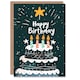 image 1 of Cake Candles Sparkling Stars Fun Man Woman Birthday Card