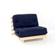 image 2 of 3ft Single Luxury Futon Mattress And Base Set in Navy
