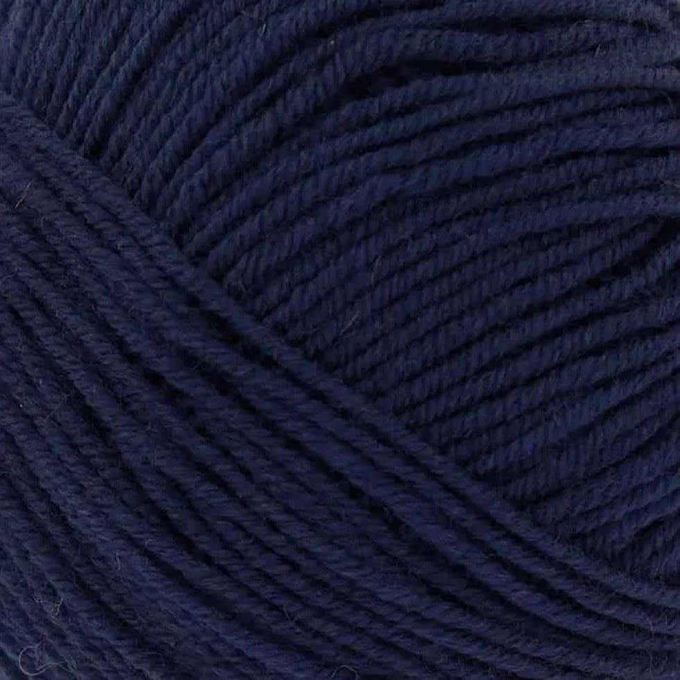 King Cole Navy Luxury Merino DK Yarn (Value Pack 12 x 50g Balls) For Crochet, Knitting - 140m per ball