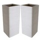 image 3 of 2 x Amalfi Stone Effect Tall Flower Planters For Garden, Home & Patio Areas N/A