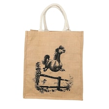 Hy Thelwell Collection Hessian Bottle Bag - Natural - One Size Cream