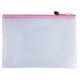 image 1 of Pack of 12 A4 Pink PVC Mesh Zip Bags