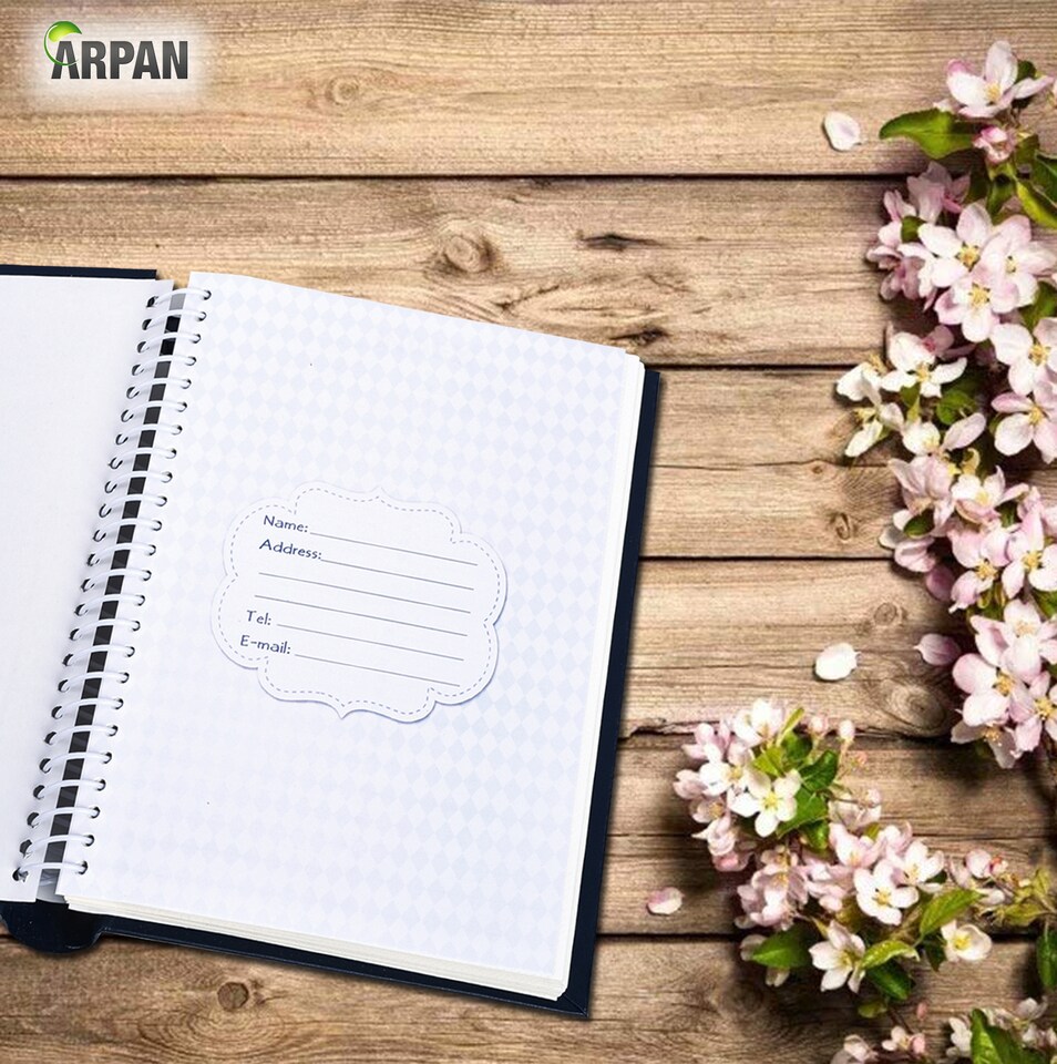 image 1 of ARPAN Self Adhesive Spiral Ring Binding Photo Album – 36 Sheets / 72 Sides – Large Sticky Page Scrapbook Memory Album for Photos, Keepsakes & Special Occasions