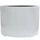 image 2 of Primrose White Stone Composite Low Cylinder Planter 85cm White