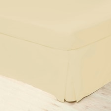 Belledorm Easycare Percale Platform Valance - Cream - Superking