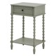 image 1 of The Camden Collection One Drawer Side Table - Wood - L38 x W50 x H75 cm - Grey Grey