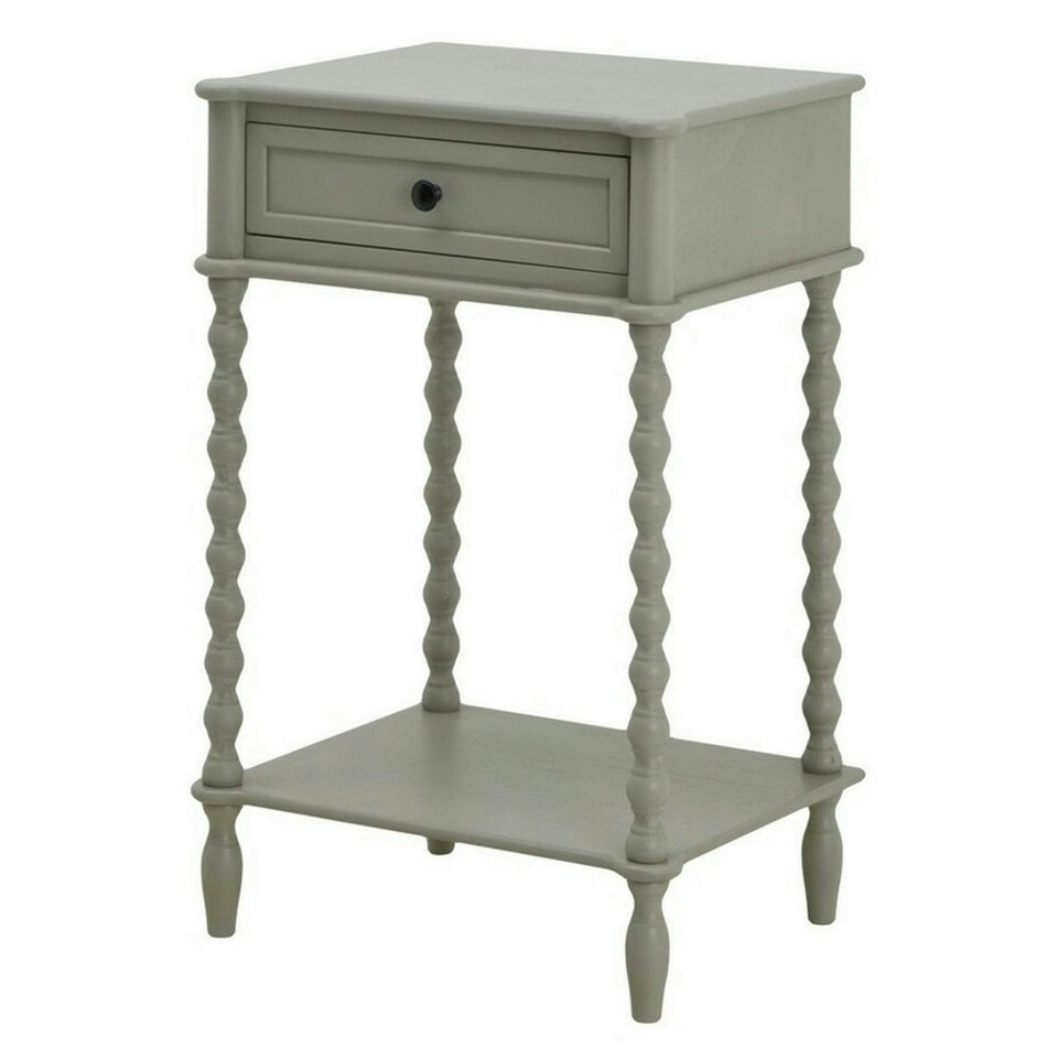 image 1 of The Camden Collection One Drawer Side Table - Wood - L38 x W50 x H75 cm - Grey Grey