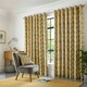 image 1 of Scandi Ring Top Lined Curtains - 117cm x 229cm - Ochre/Silver