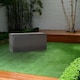 image 3 of 280L Outdoor Storage Box Garden Patio Plastic Lid Container | Brown | 1