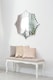 image 1 of Sunburst All Glass Modern Design Round Mirror 80 x 80 CM | Multi