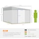 image 5 of Outsunny 11.3x9.2ft Garden Storage Shed with Sliding Doors and 2 Vents