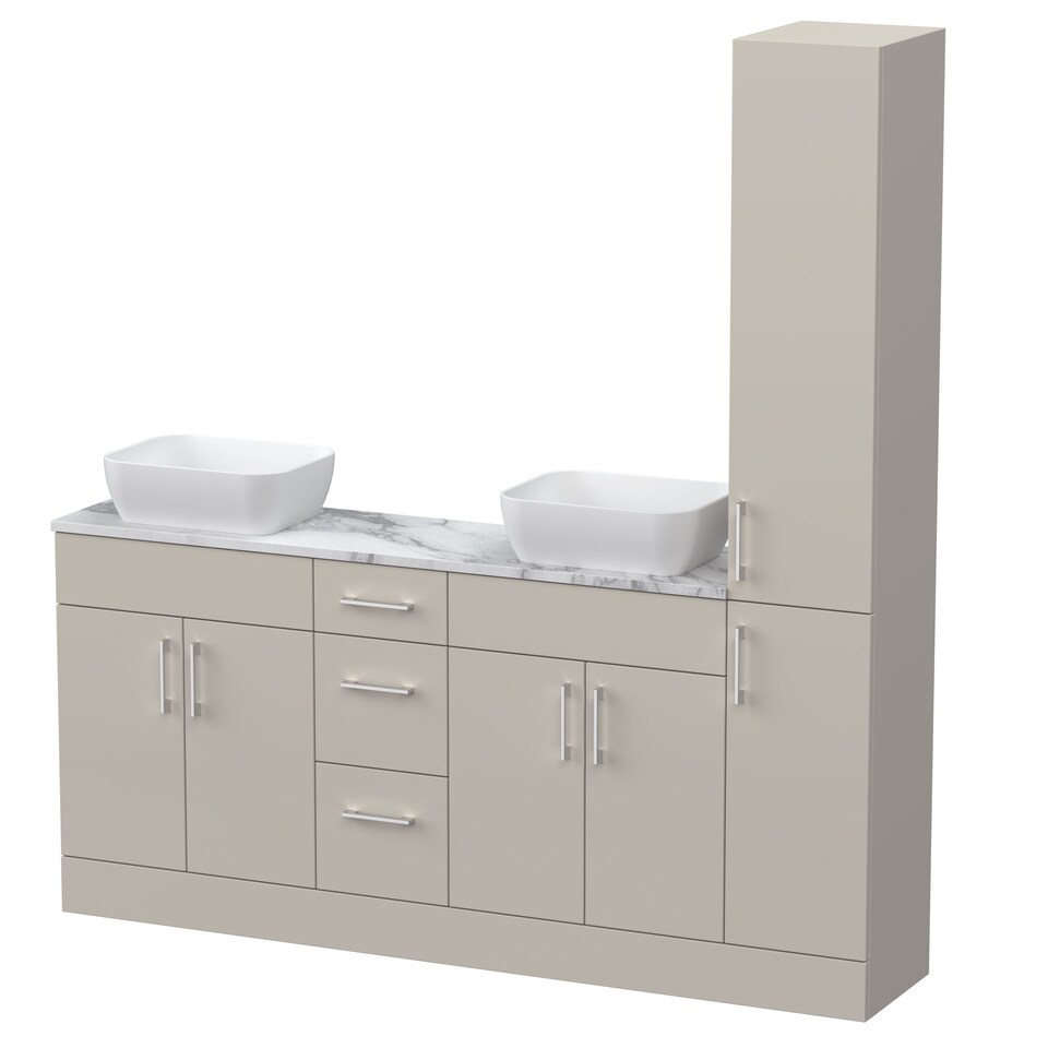image 1 of Balterley 1800 Fitted Worktop/Basin Combi Unit