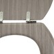 image 5 of Interiors by Premier Grey Wood Toilet Seat, Oval Toilet Seat With Scratch-Resistant Veneer Lid, Ideal For Closet Seat Replacement