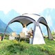 image 10 of Outsunny Outdoor Gazebo Event Dome Shelter Party Tent for Garden Cream and Blue
