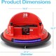 image 7 of Alivio Remote Control Bumper Car for Kids, 360° Spin with Lights, Music & Safety Belt (Red)