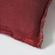 image 3 of BHS Cotton Cushion with Frayed Edge, Red