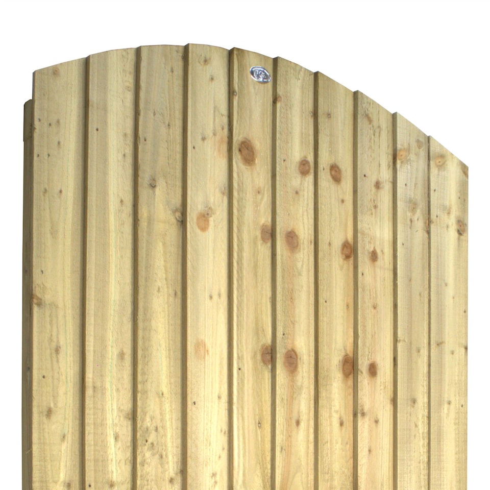 image 1 of Arch Top Wooden Garden Gate 6ft x 3.5ft Feather Edge Fully Framed Treated Door