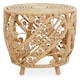 image 1 of Interiors by Premier Chic Design Large Natural Rattan Table, Versatile Coffee Table, Light Weight Cocktail Table, Side Table