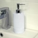image 3 of Showerdrape Tranquil Pale Blue Sparkle 5 Piece Bathroom Accessory Set