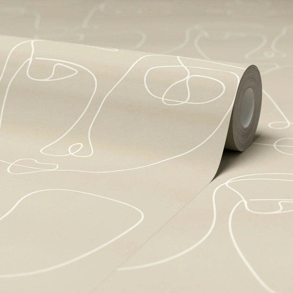 image 1 of Pablo Wallpaper in Stone Multi