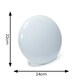 image 3 of ValueLights Daylight Gifting Dimmable Matte White Sad Lamp and Integrated LED 15W White Mix 6500K Bulb