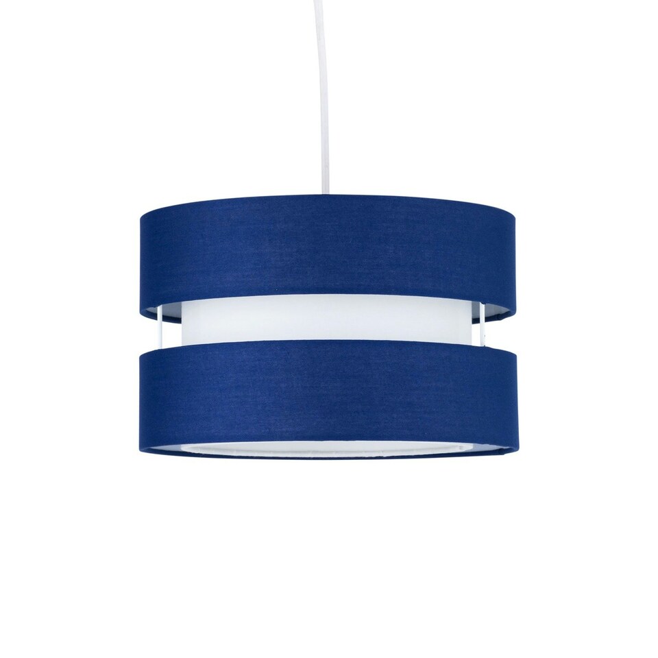 image 1 of Benni - Navy Blue 26cm Pendant Shade Blue