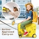 image 6 of COSTWAY Kids Travel Luggage 2 PC Kids Luggage Set Travel Rolling Trolley Kid Gift