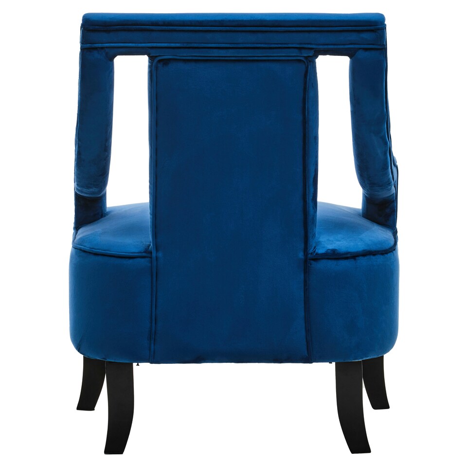 image 1 of Interiors by Premier Midnight Blue Velvet Chair Blue
