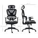 image 7 of Vinsetto Mesh Office Chair Swivel Desk Chair with Adjustable Height, Black