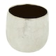 image 3 of Honna Large White Silver Ceramic Planter Silver