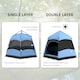image 7 of Outsunny 4 Person Camping Tent Festival Hiking Shelter, Blue