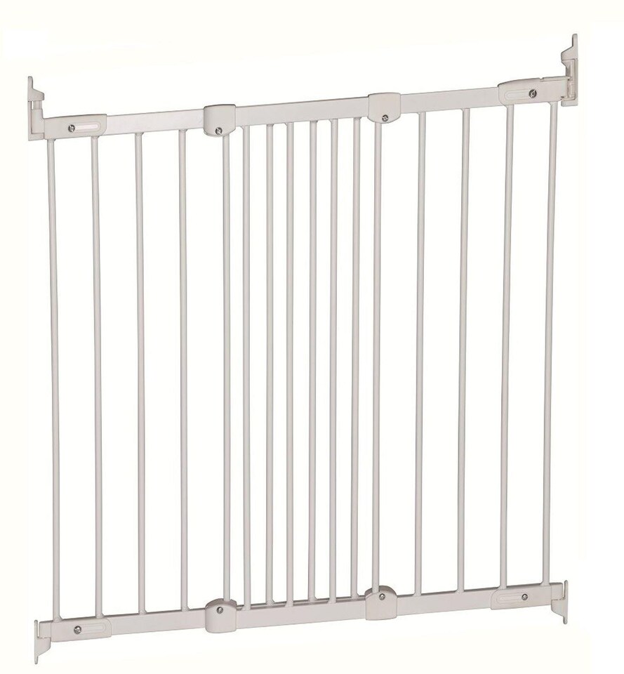 image 1 of Safetots Solution for Up and Down Staircases, White, Multi Panels, up to 226cm, and, Screw Fit Gate, 67cm - 105.5cm