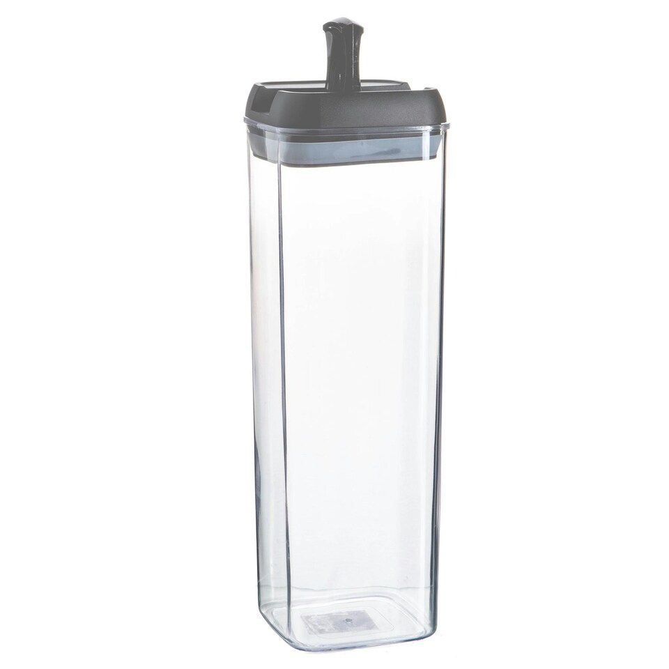 image 1 of Argon Tableware Flip Lock Plastic Food Storage Containers - 1.9 Litre - Grey - Pack of 3