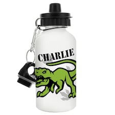 Personalised Dinosaur Drinks Bottle White | One Size