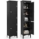 image 1 of COSTWAY 5-Tier Bathroom Tall Cabinet Storage Organizer Cupboard Black