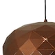 image 2 of Interiors by Premier Small Coffee Dome Pendant Light