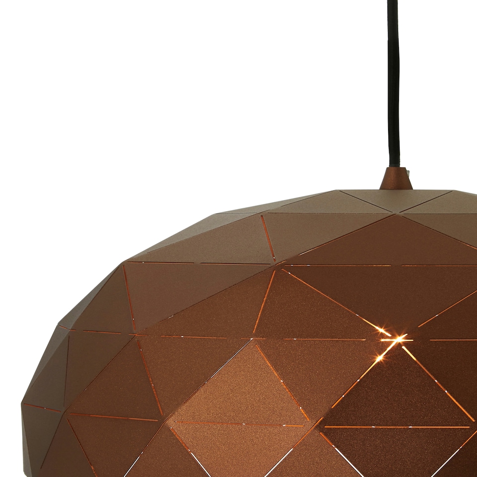 image 1 of Interiors by Premier Small Coffee Dome Pendant Light