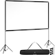 image 1 of Cinema Projector Screen with Folding Tripods, 16:9, 4K, HD | White | white | L | 1