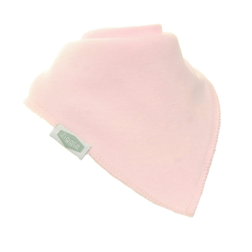 image 1 of Ziggle Bandana Dribble Bibs Hearts and Bows Pack of 4 | Pink | 4