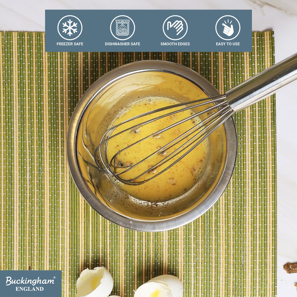 image 1 of Buckingham Premium Stainless Steel Deep Salad Mixing Bowl 24 cm , 2.3 Litre