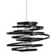 image 3 of Black Metal Swirl Easy Fit Light Shade | Black | Medium | 1