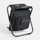 image 1 of OHS 3-in-1 Camping Backpack Stool Cooling Bag Chair Folding Rucksack Seat | Black