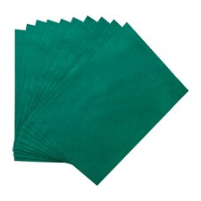 Pack of 10 A4 Coloured Felt 180gsm Sheets Green | Dark Green | A4