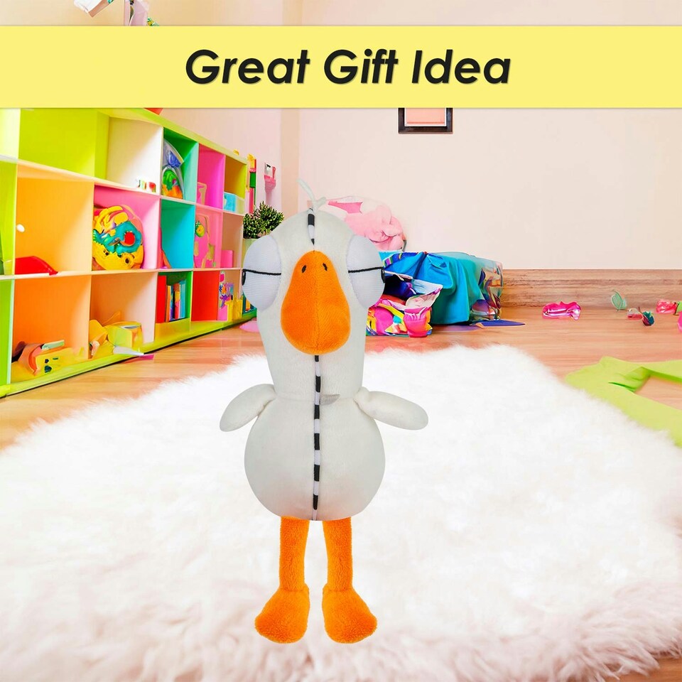 image 1 of Zipper Goose Goose Duck Soft Toy Cute Plushie Huggable Cuddly 30cm White